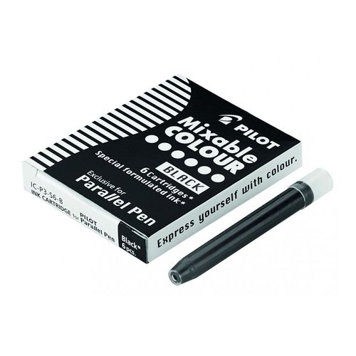 Pilot Parallel Pens 6 x Black Ink Cartridges