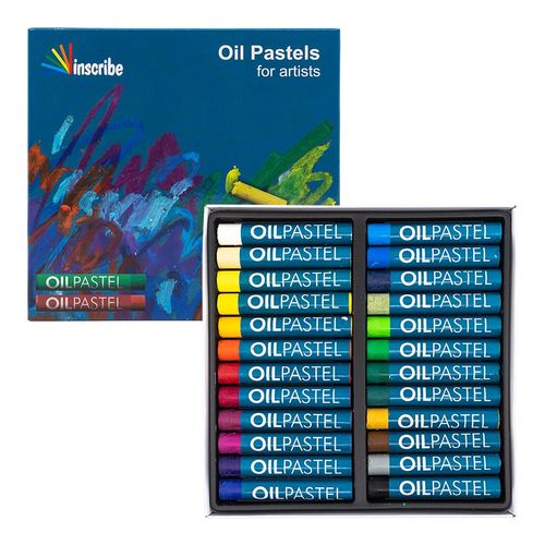 Inscribe Gallery Oil Pastels 24 Assorted Full Size