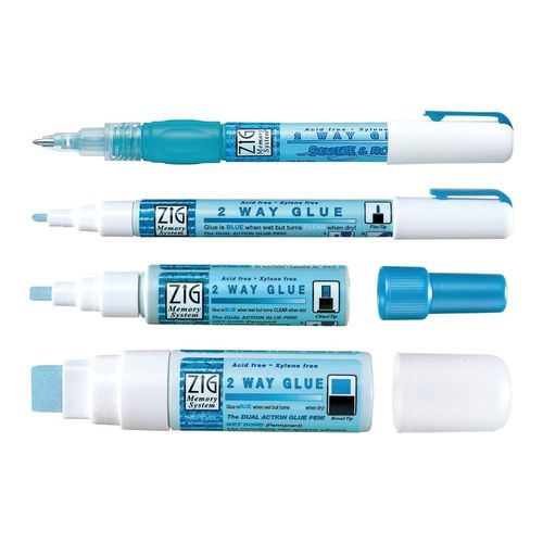 Kuretake ZIG 2 Way Glue Pens Squeeze & Roll