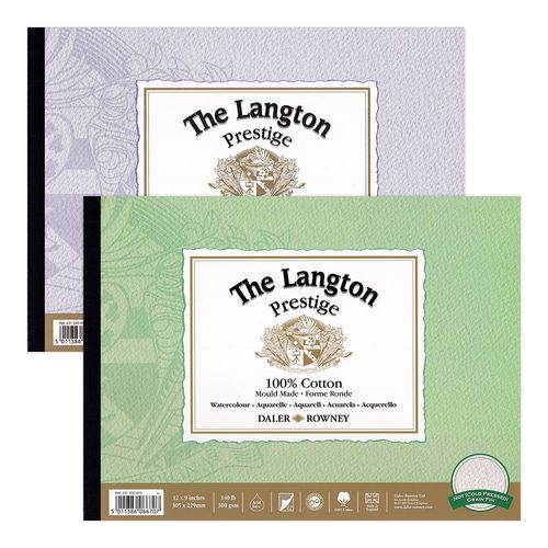 Langton Prestige Watercolour Pads Rough 14" x 10"