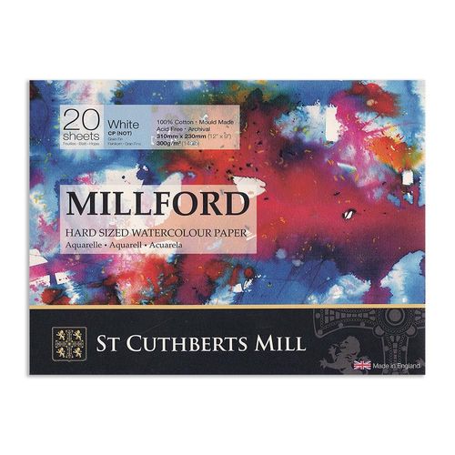 Millford 140lb Watercolour Paper Blocks 12" x 9"