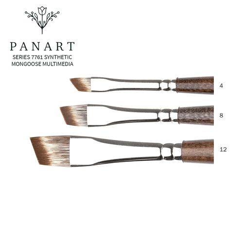Panart Series 7761 Synthetic Mongoose Multimedia Brush Angular 4