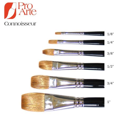 Series 99 Connoisseur Flat One Stroke Brush 6mm (1/4")
