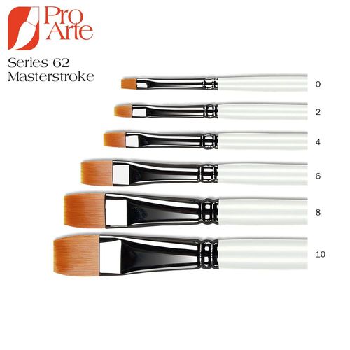 Pro Arte Masterstroke Series 62 Flat Shader Brushes 0