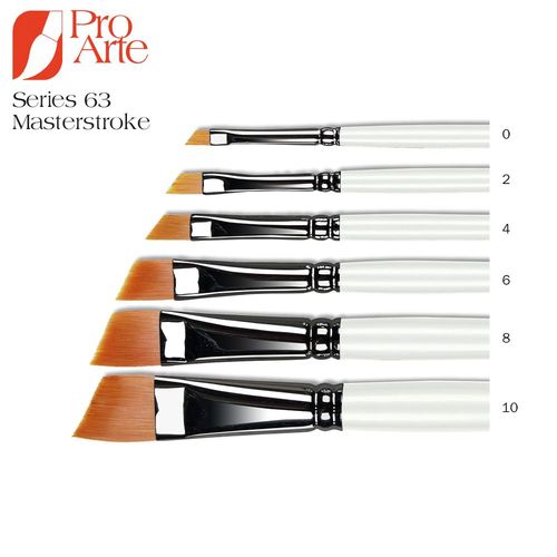 Pro Arte Masterstroke Series 63 Angled Shader Brushes 0