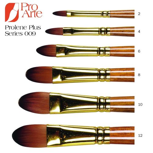 Prolene Plus Series 009 Filbert Brush 12