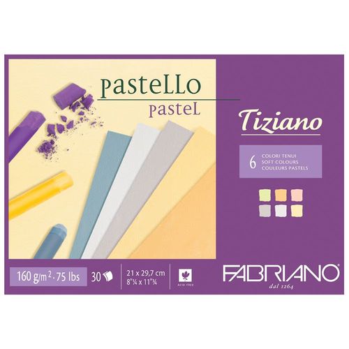 Fabriano Tiziano Pastel Paper Pad Soft A4
