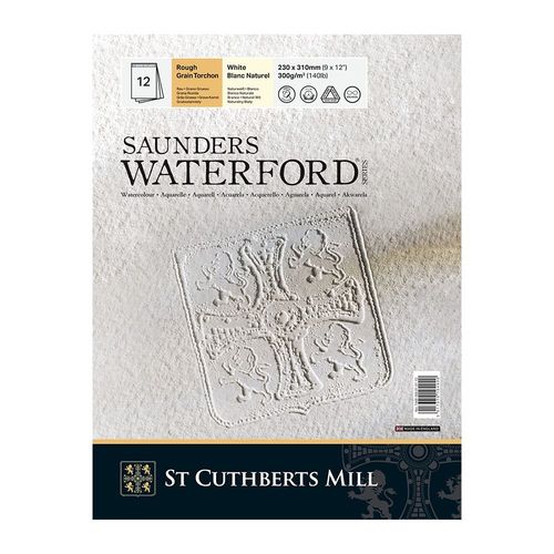 Saunders Waterford Watercolour Paper Pads Rough 9"x12"